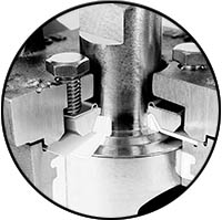 Non-lubricated Plug Valve Wafer Mounting