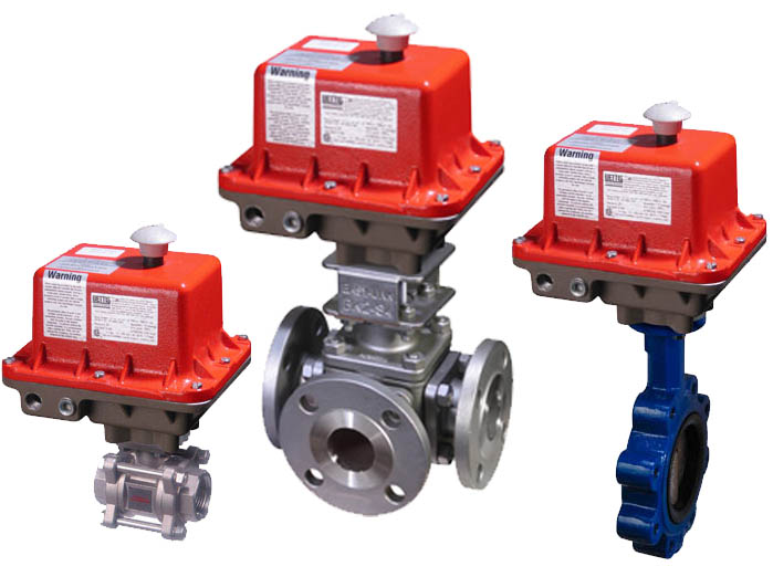 B Series Heavy Duty Electric Actuators on various valves