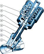 Cutaway Drawing of an Angle Seat Valve