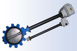 custom lug butterfly valve & shaft extension