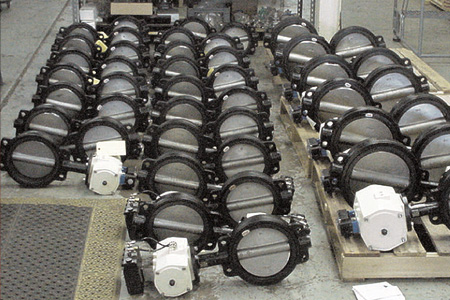 44 Actuated Butterfly Valves Shipped in 6 Days