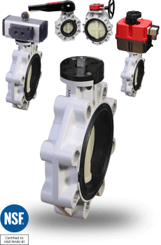 Manual and Actuated Polypropylene Butterfly Valves
