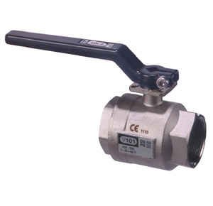 FE Series PVC butterfly valve with manual lever operator handle