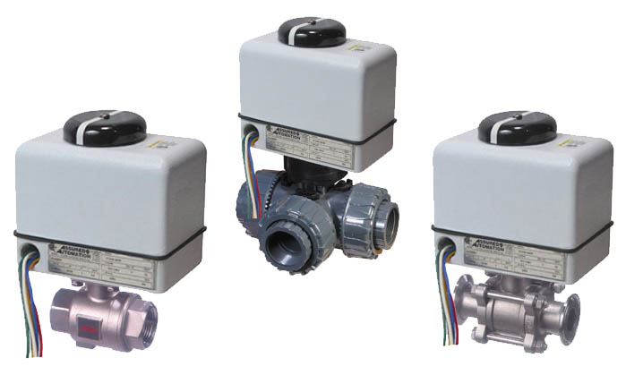 V4 Series Electric Actuator on various valves