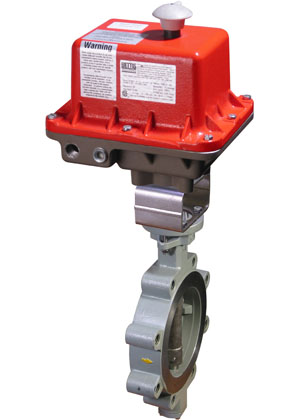 HP Series High Performance butterfly valve with heavy-duty explosion proof electric actuator