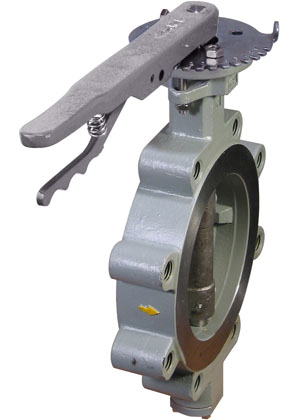 HP Series High Performance butterfly valve with manual lever operator