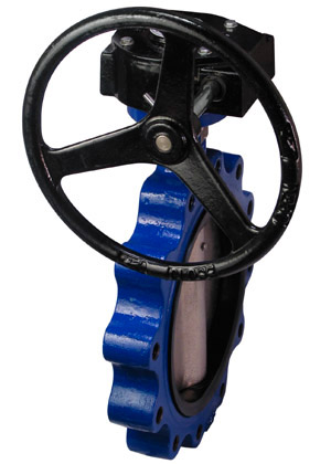 ST Series Resilient Seated Butterfly Valve with manual geared hand wheel