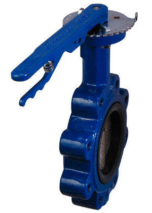 ST Series Resilient Seated Butterfly Valve with manual lever operator