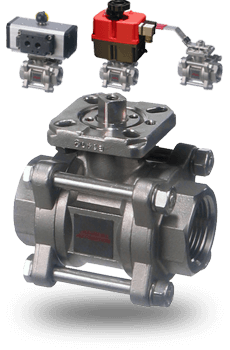 3-piece Stainless Steel Ball Valves