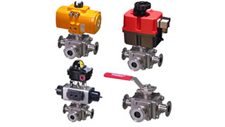 33D 3-Way Stainless Steel Ball Valves