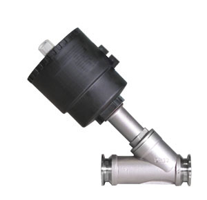 Tri clamp angle valve for brewing