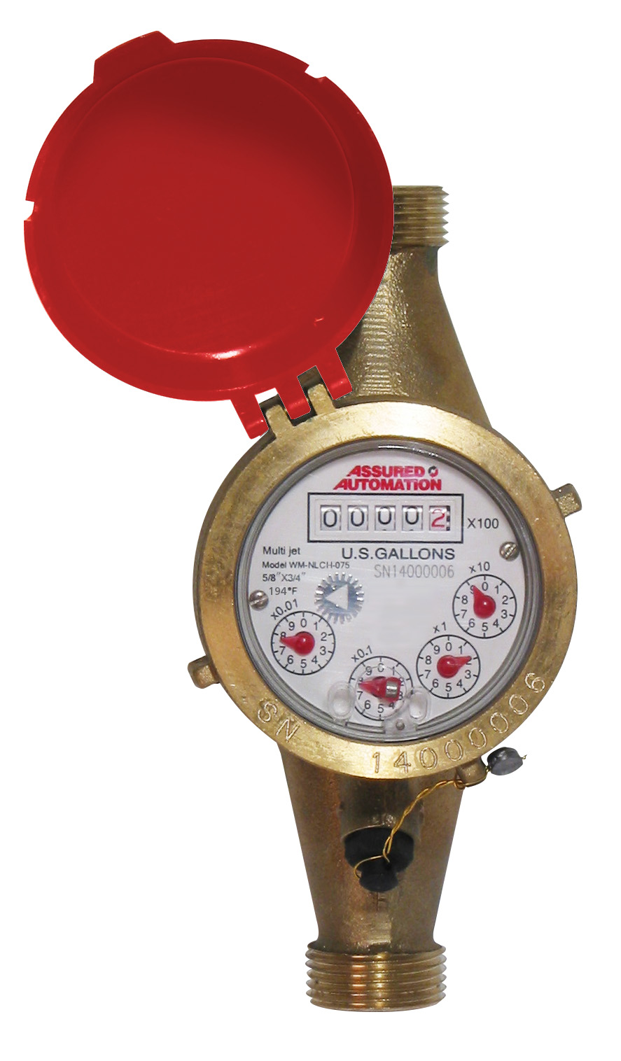 Lead Free Brass Hot Water Meter