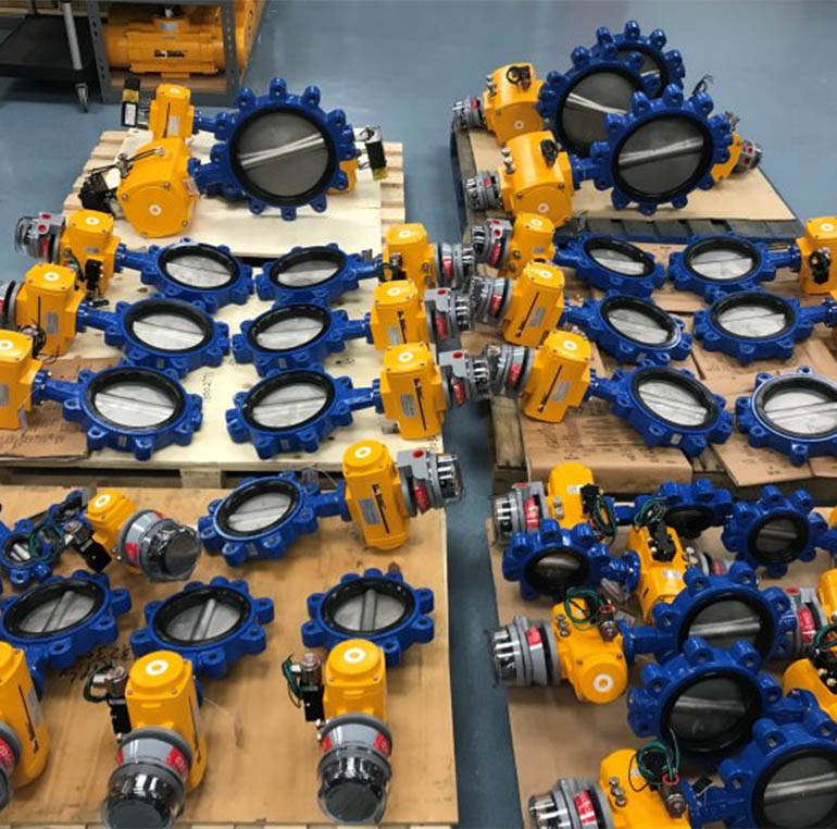 Pneumatic Actuated Butterfly Valve for Water Treatment Application